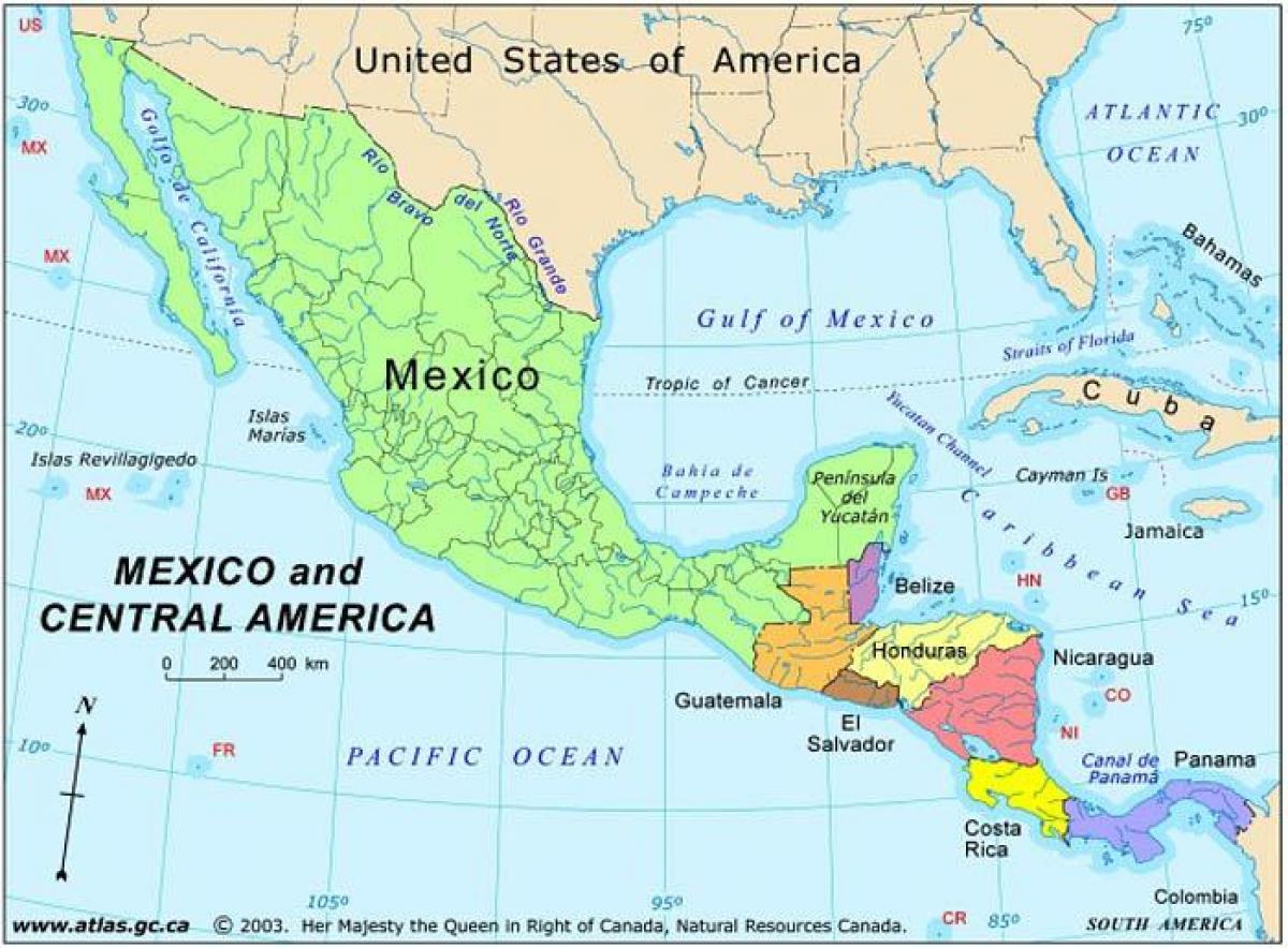 kart Meksika və Mərkəzi Amerika